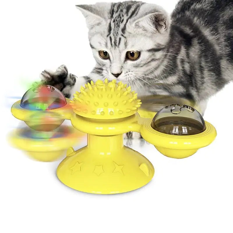 😺🐾 Diversão Sem Fim: Brinquedo Giratório para Gatos 🎡🐱