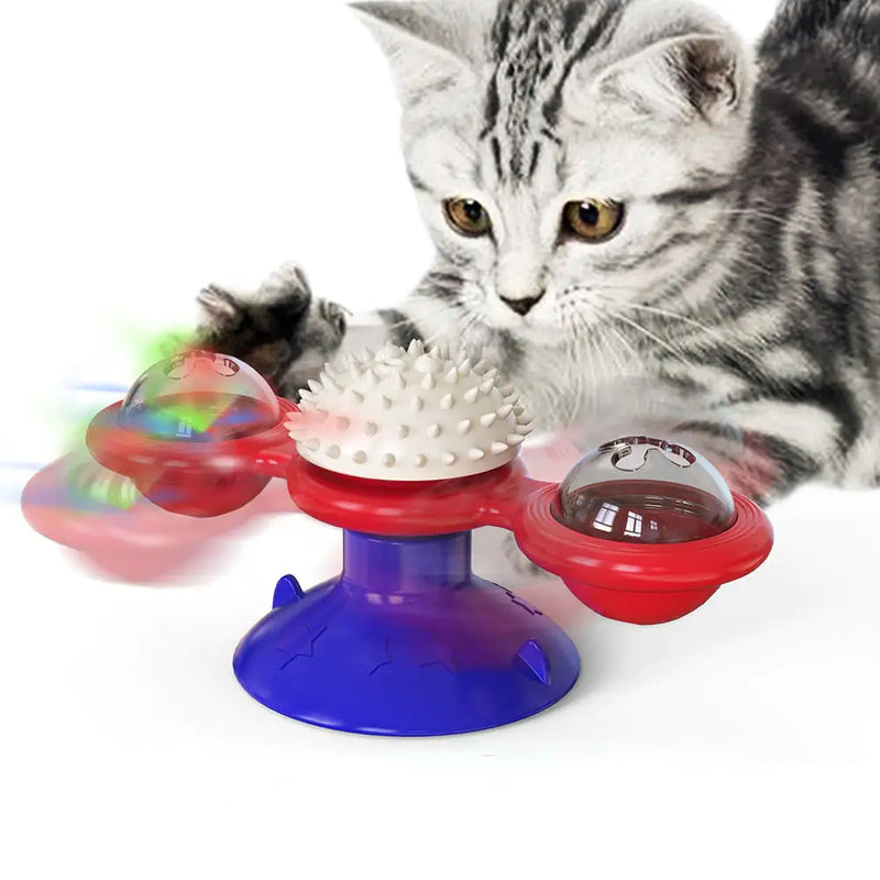 😺🐾 Diversão Sem Fim: Brinquedo Giratório para Gatos 🎡🐱