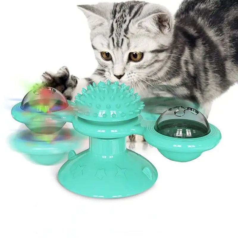 😺🐾 Diversão Sem Fim: Brinquedo Giratório para Gatos 🎡🐱