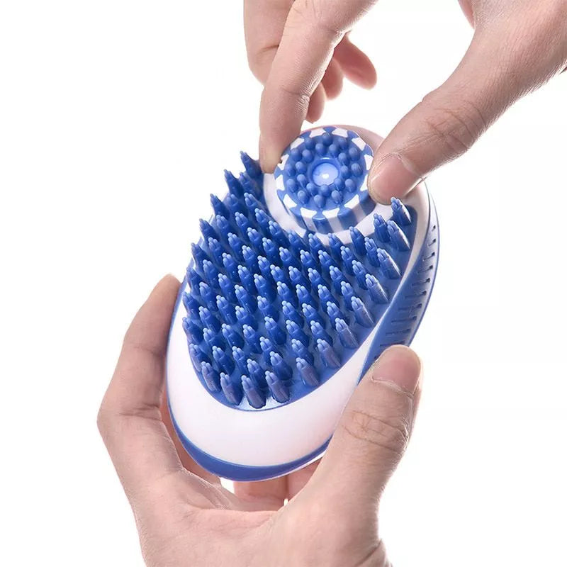 🧴Brosse de bain en silicone et peigne de massage : la touche parfaite pour le bien-être de votre animal !🐾 