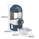 Alimentador Automático para Cães e Gatos com Bebedouro – Design Transparente e Moderno - mineirosofertas