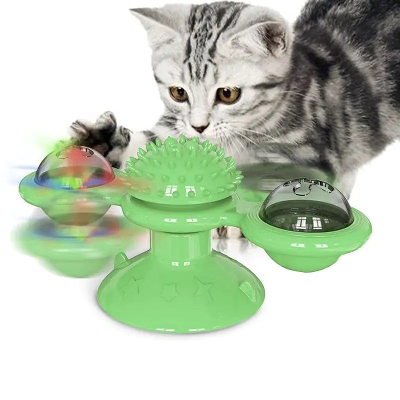 😺🐾 Diversão Sem Fim: Brinquedo Giratório para Gatos 🎡🐱