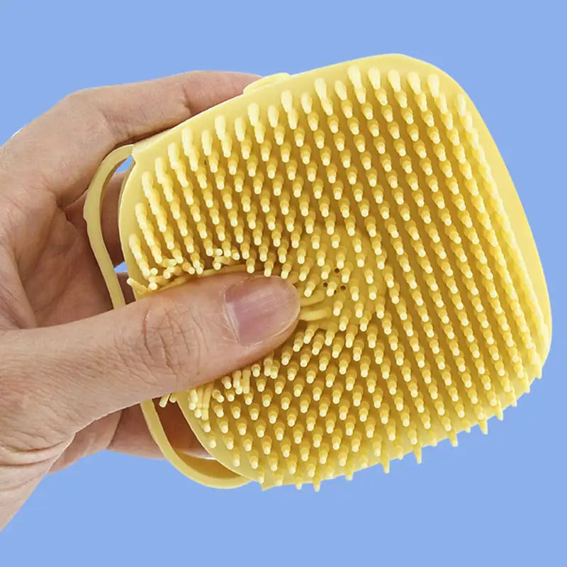 🛁 Escova de Banho 2 em 1 para Animais 🐾 – CleanPet com Dispensador de Champô 🧴