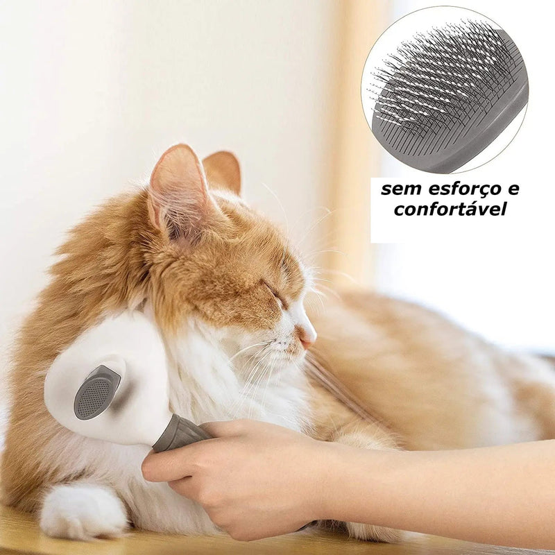 Escova de Aço para Depilação e Limpeza de Pelos de Pets - mineirosofertas