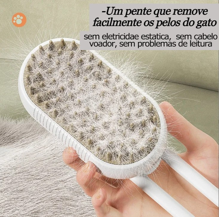 Escova Elétrica Mágica para Pets - Massageia, Remove Pelos Soltos com Apenas 1 Toque! Para Cães e Gatos - mineirosofertas