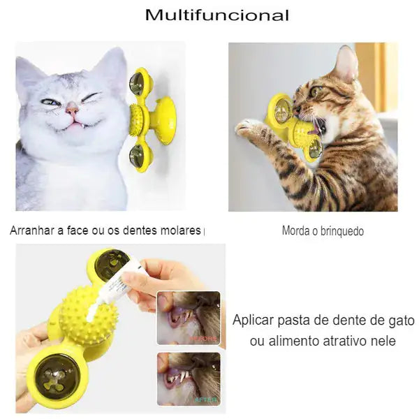 😺🐾 Diversão Sem Fim: Brinquedo Giratório para Gatos 🎡🐱