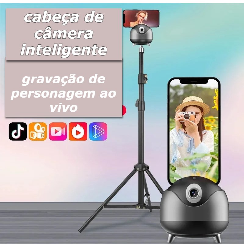 Tripé e Bastão de Selfie com Rotação 360° para Smartphones: Capture Vídeos e Fotos Perfeitas! - mineirosofertas